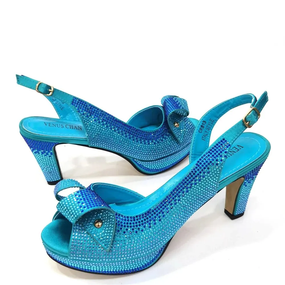2024 Italian Shoes and Bag Set: High Heel Party Elegance