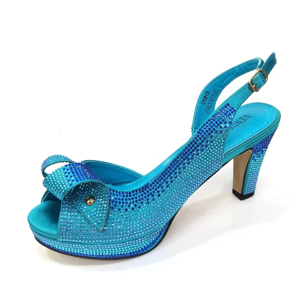 2024 Italian Shoes and Bag Set: High Heel Party Elegance