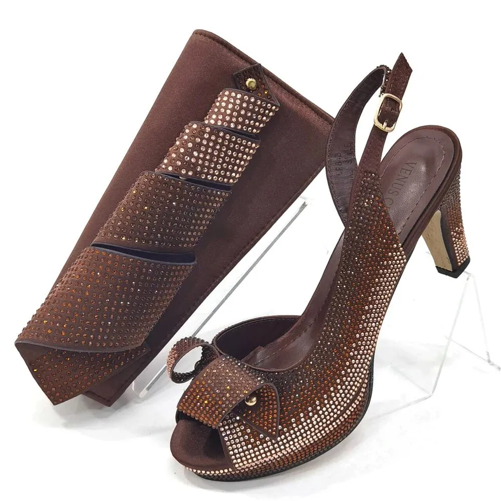 2024 Italian Shoes and Bag Set: High Heel Party Elegance