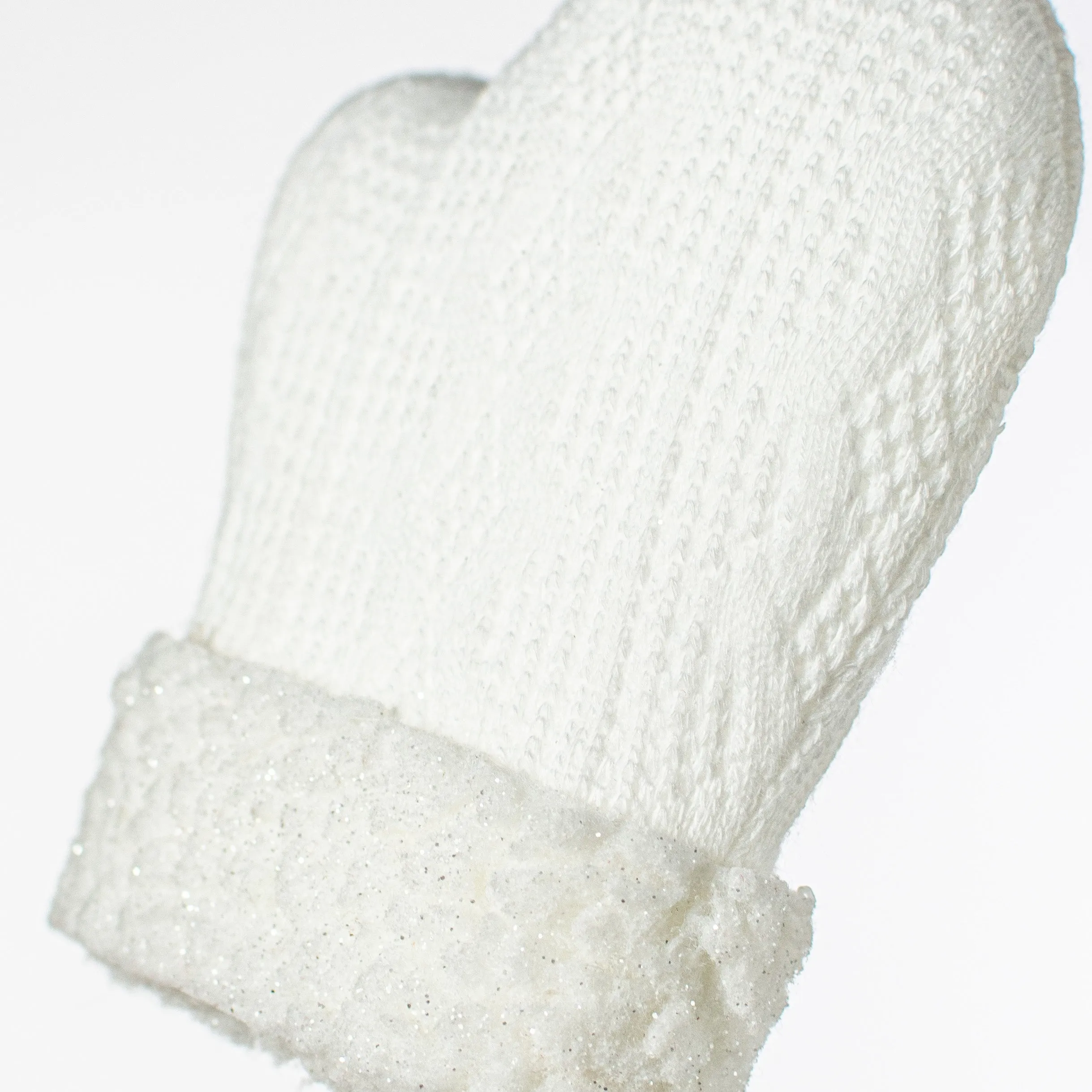 26" Snow Mitten Spray: White