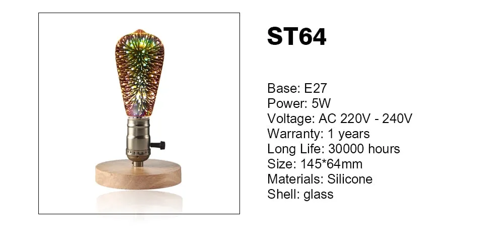3D Colorful LED Lamp