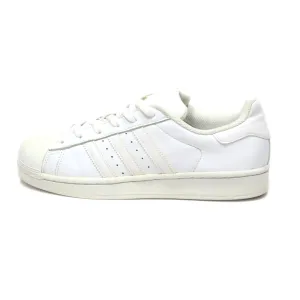 Adidas Superstar Foundation J Low-Top Sneakers Leather White Colour For Women