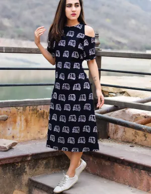 Auto Cold Shoulder Dress