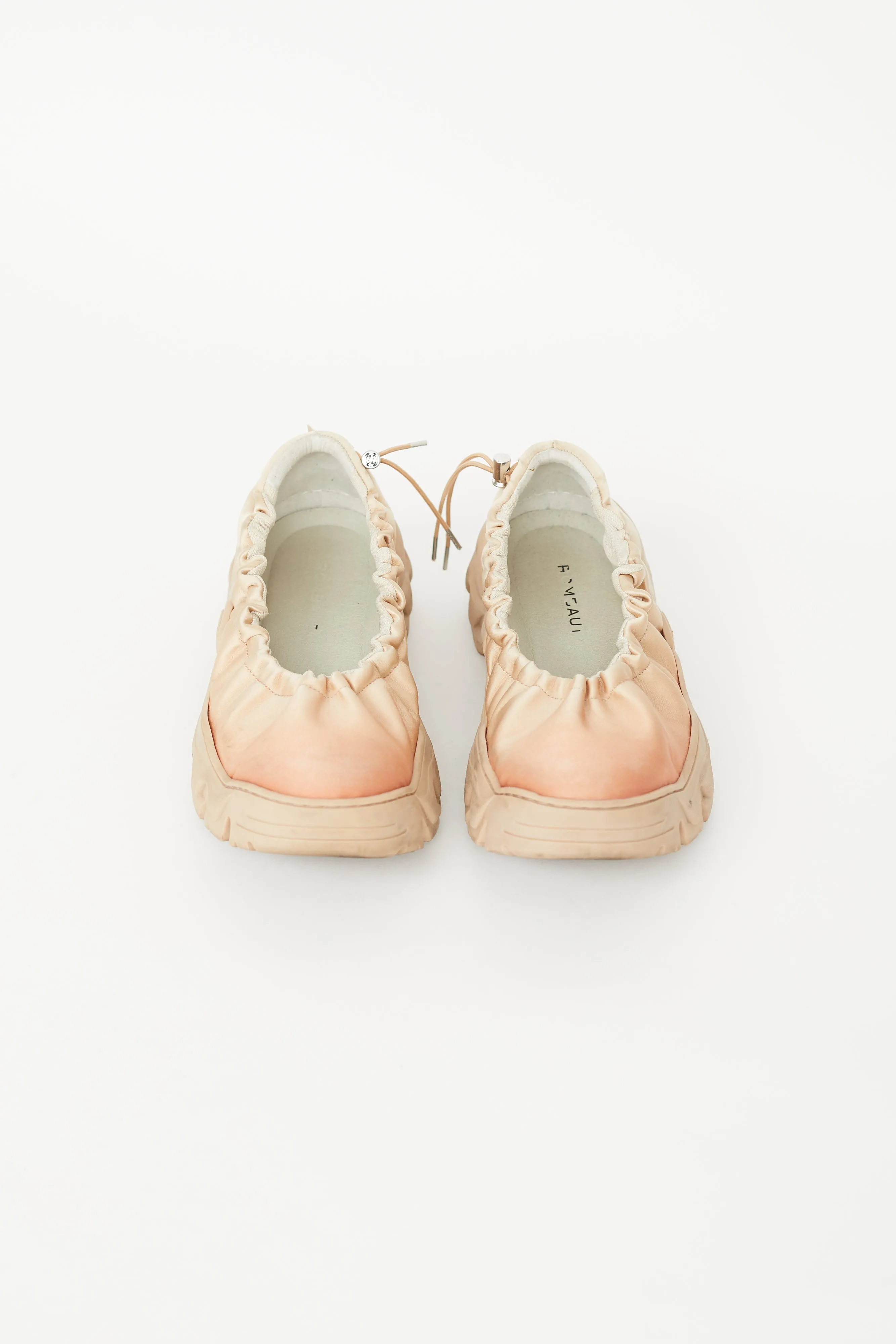 Beige Satin Boccaccio II Aura Ballet Flat