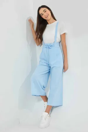 Blue Capri Jumpsuit