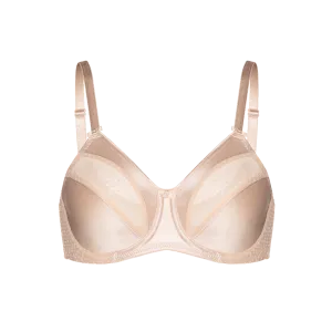 BR200 - minimizer bra with dot mesh insert