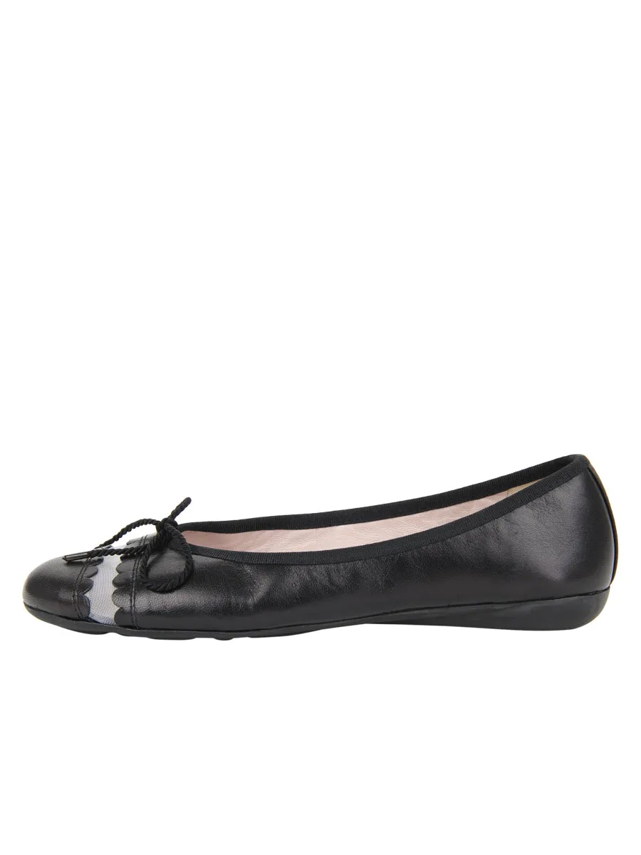 Burg Leather Ballet Flat