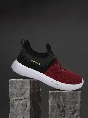 Campus Women Maroon Mesh Running Shoes