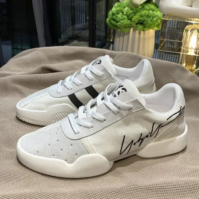 Casual Genuine Leather Printed Sneakers