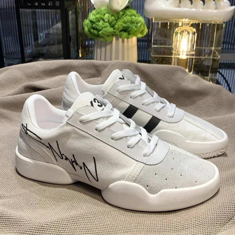 Casual Genuine Leather Printed Sneakers