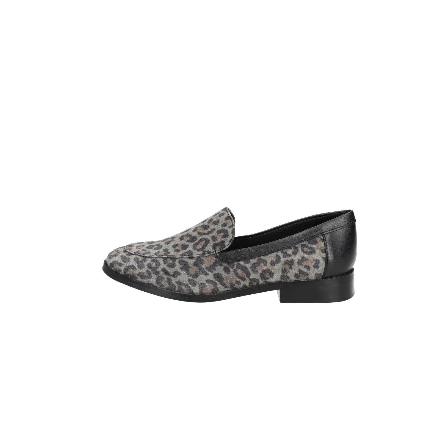 Clarks Leopard Print Bizzy Dawn Loafers Suede Leather Multicolour Colour For Women