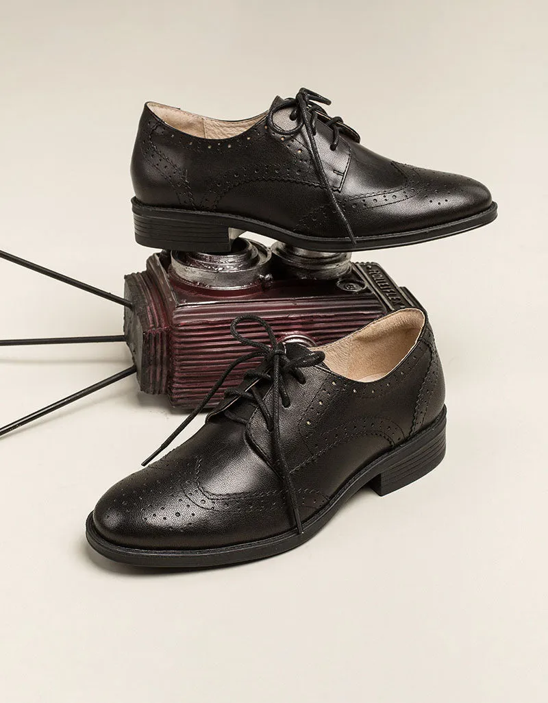 [Clearance]Handmade Brogue Oxfords for Women