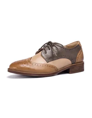 [Clearance]Handmade Brogue Oxfords for Women