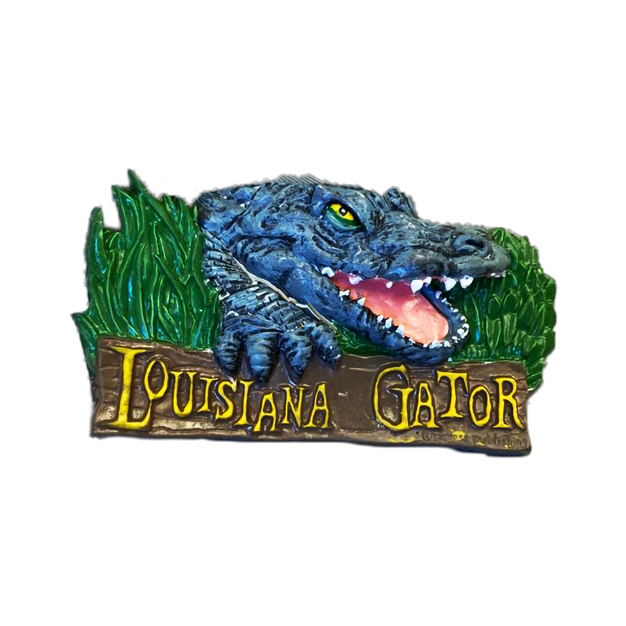 Colorful & Fierce PVC Gator Magnet