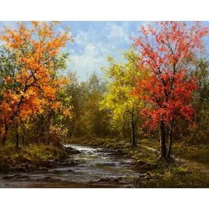 Colorful Creek -Oil Painting 24x30