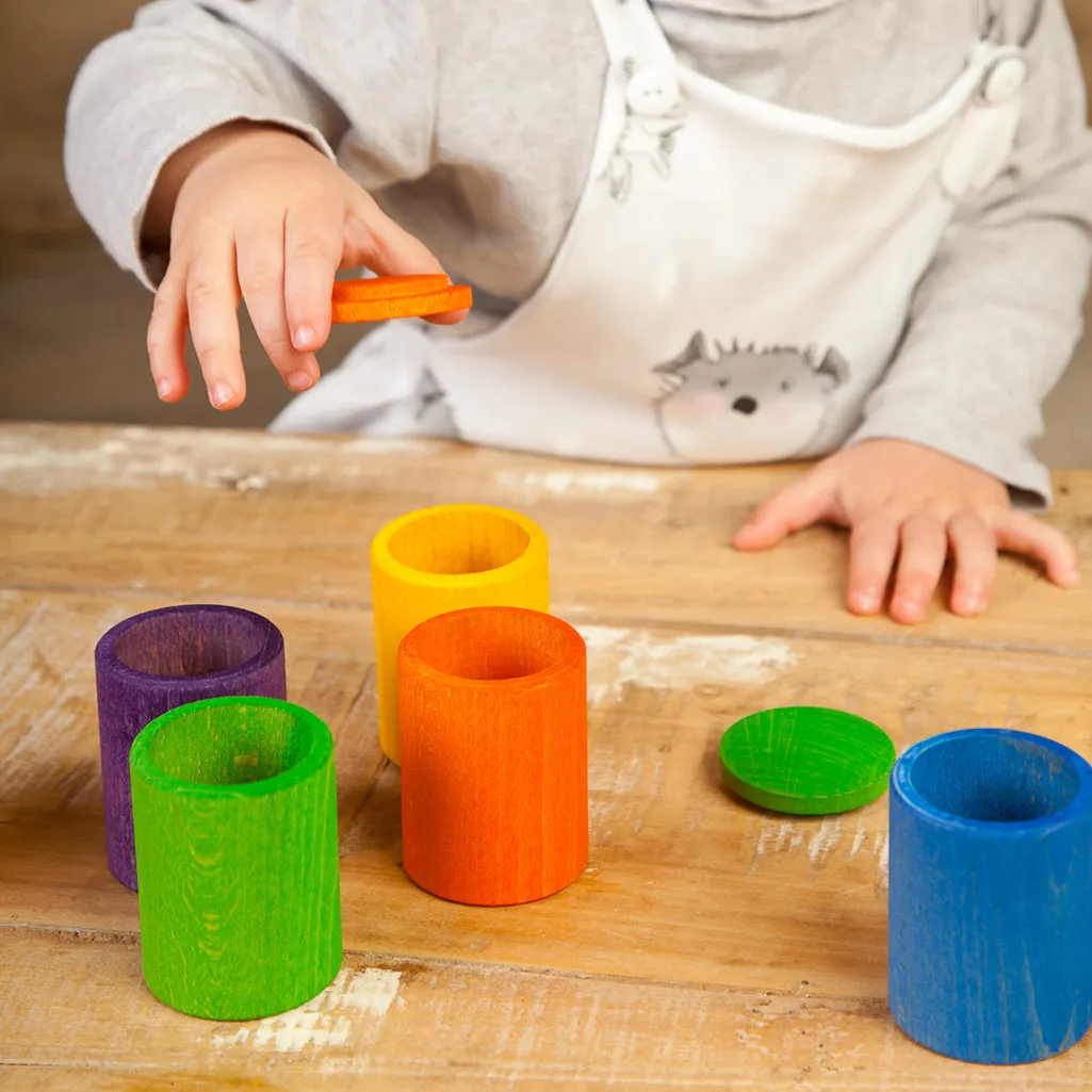 Colorful Cups with Lids
