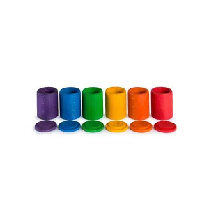 Colorful Cups with Lids