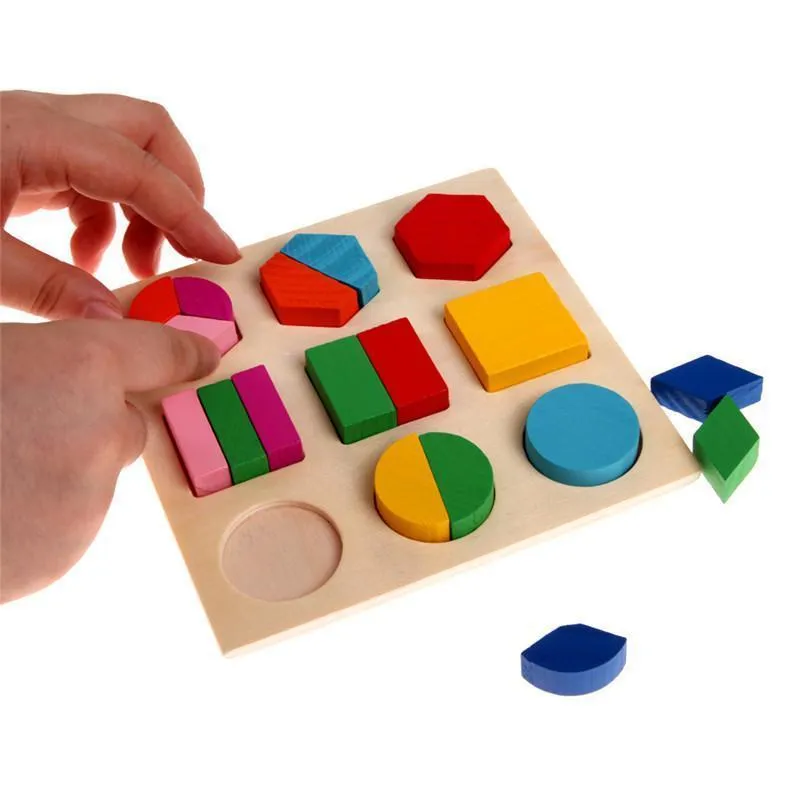 Colorful Wooden Shape Puzzle