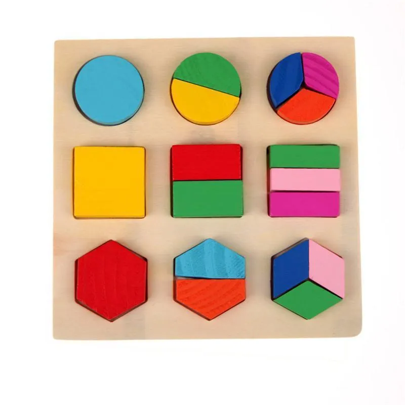 Colorful Wooden Shape Puzzle