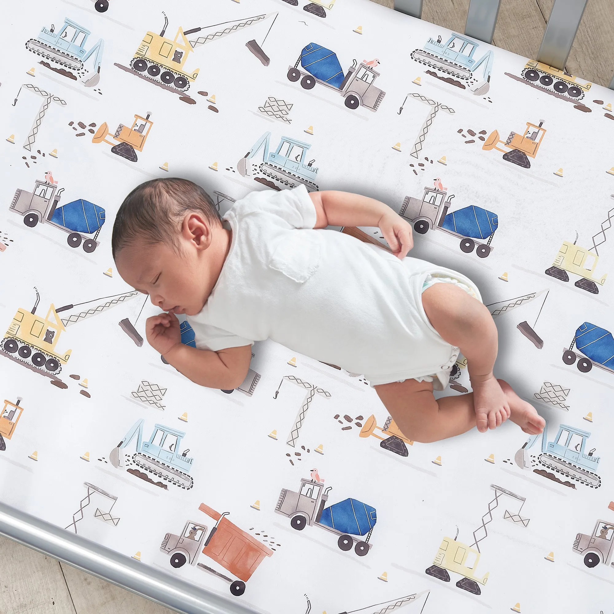 Construction Zone 3-Piece Crib Bedding Set