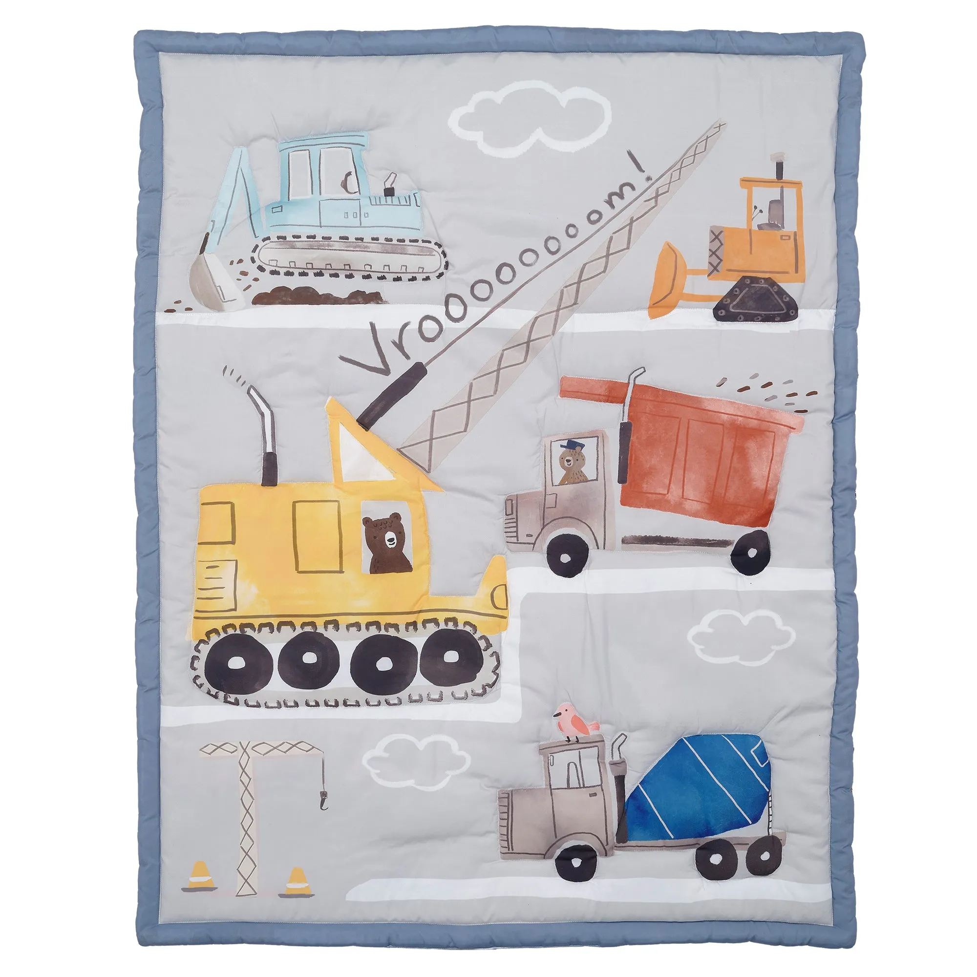 Construction Zone 3-Piece Crib Bedding Set