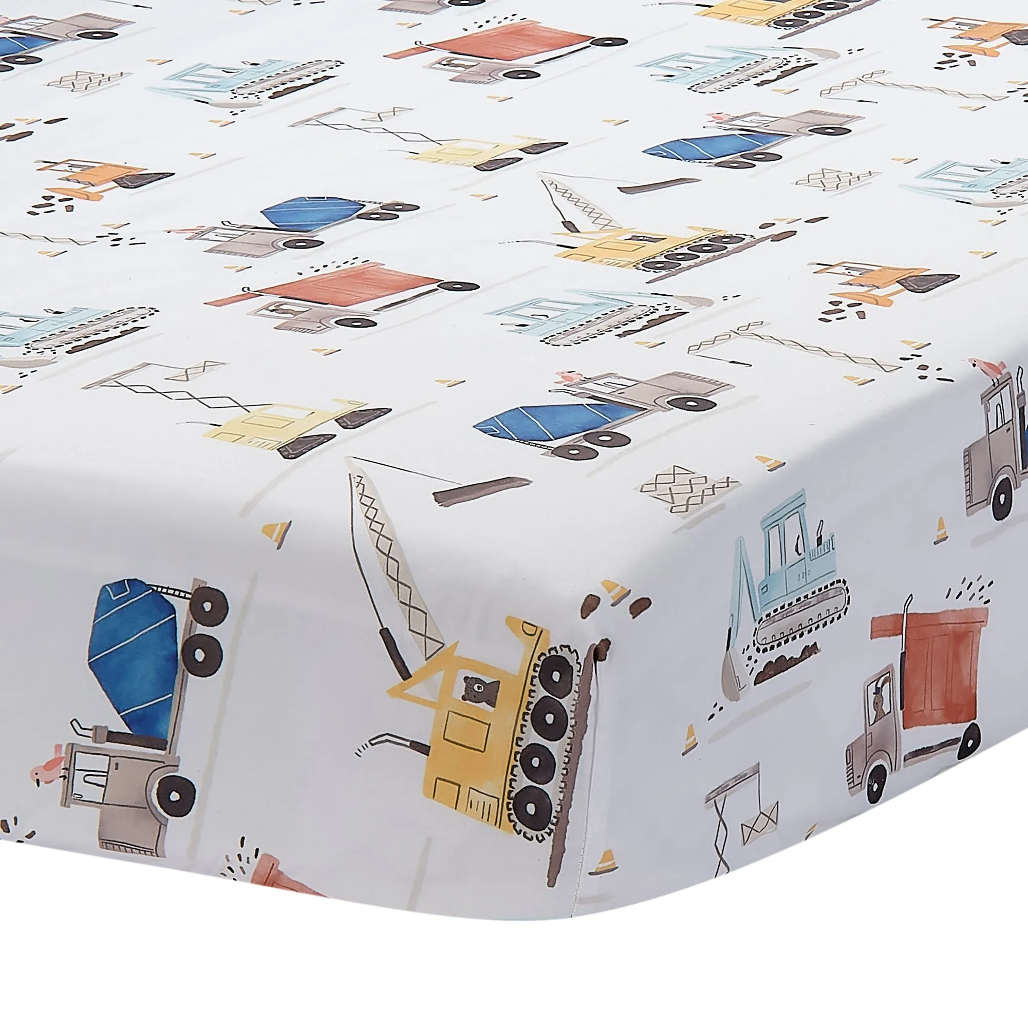 Construction Zone 3-Piece Crib Bedding Set