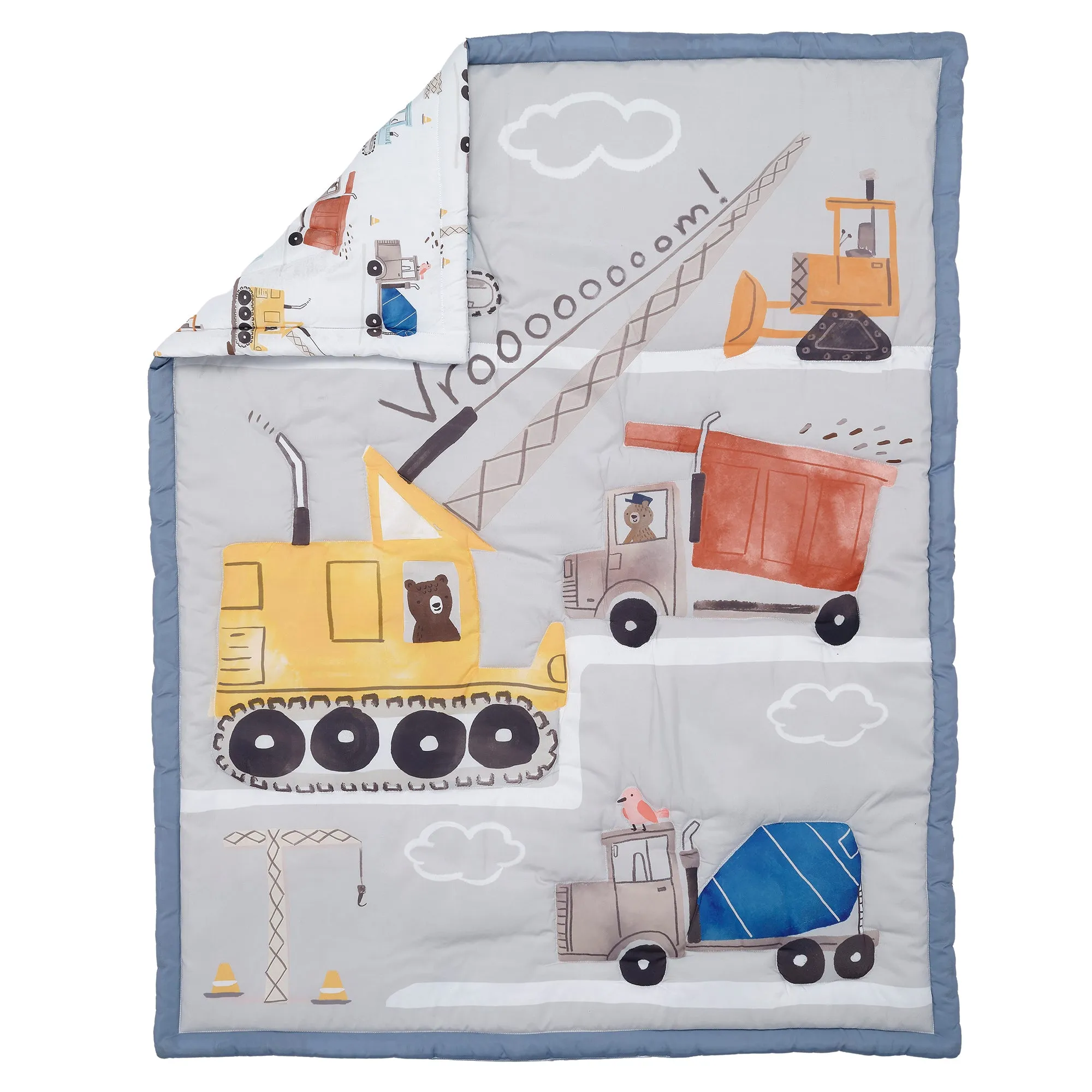 Construction Zone 3-Piece Crib Bedding Set