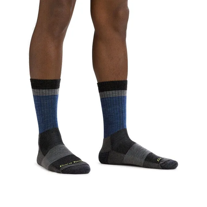 DARN TOUGH HEADY STRIPE MICRO CREW LIGHTWEIGHT HIKING SOCK MEN'S