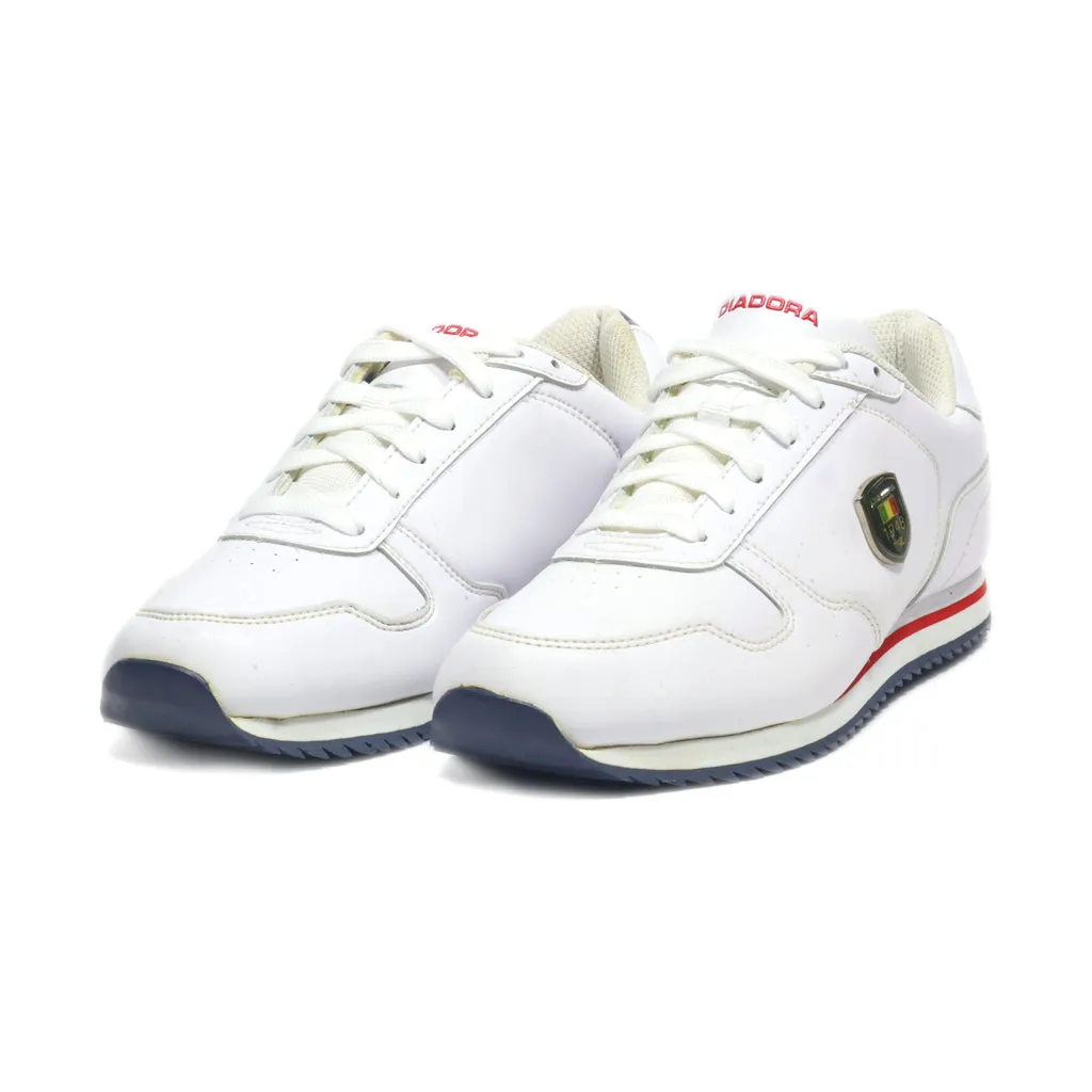 Diadora Low-Top Sneakers Leather White Colour For Women