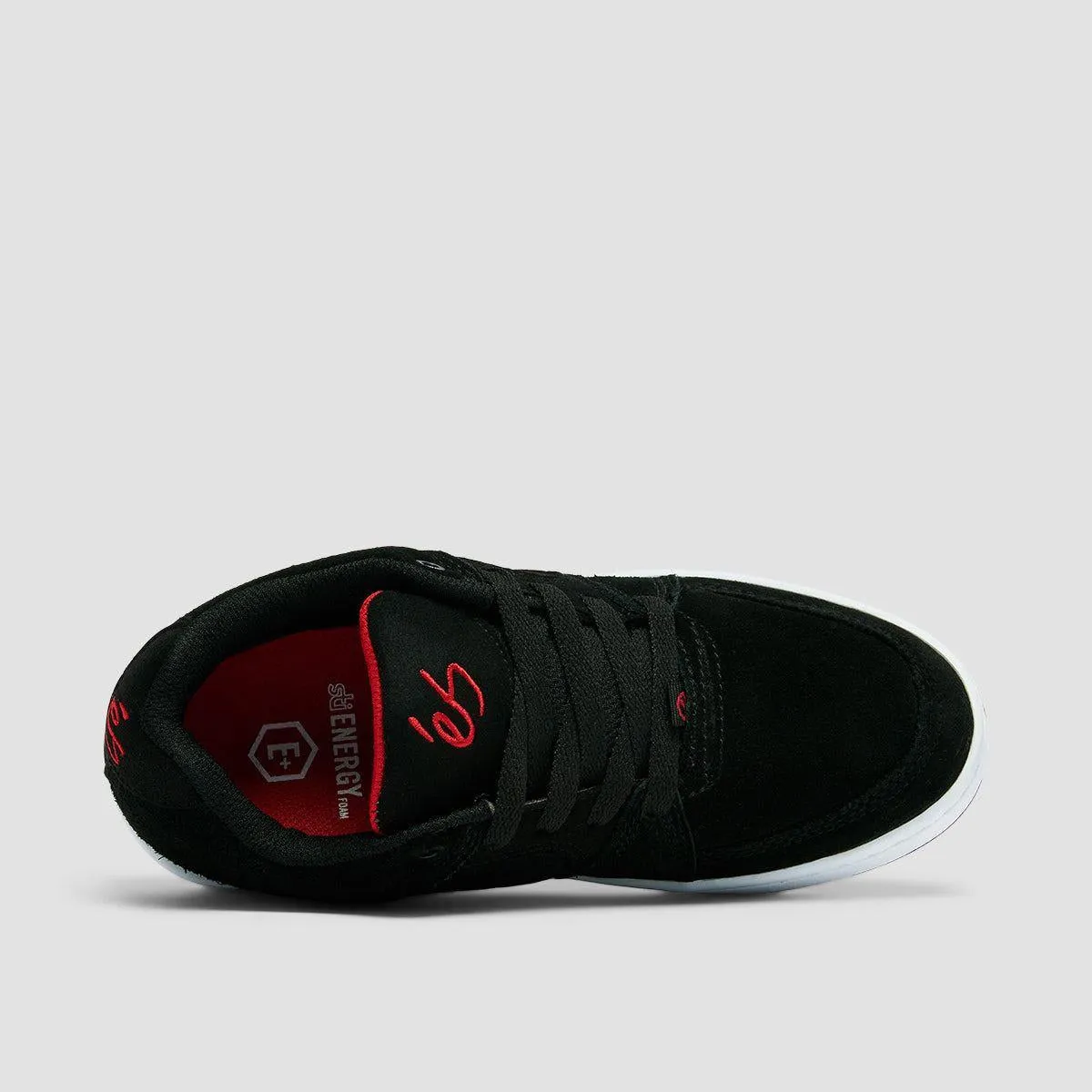 eS Accel Slim Shoes - Black/Black/Red