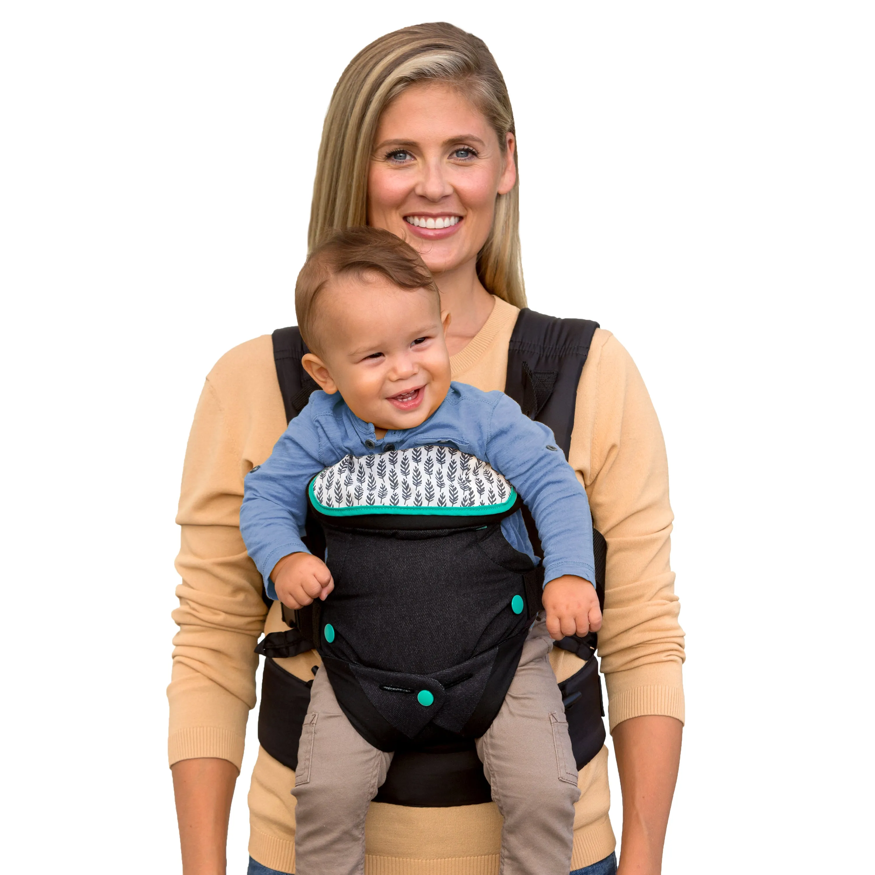Flip Advanced 4-in-1 Convertible Baby Carrier (Black Denim)