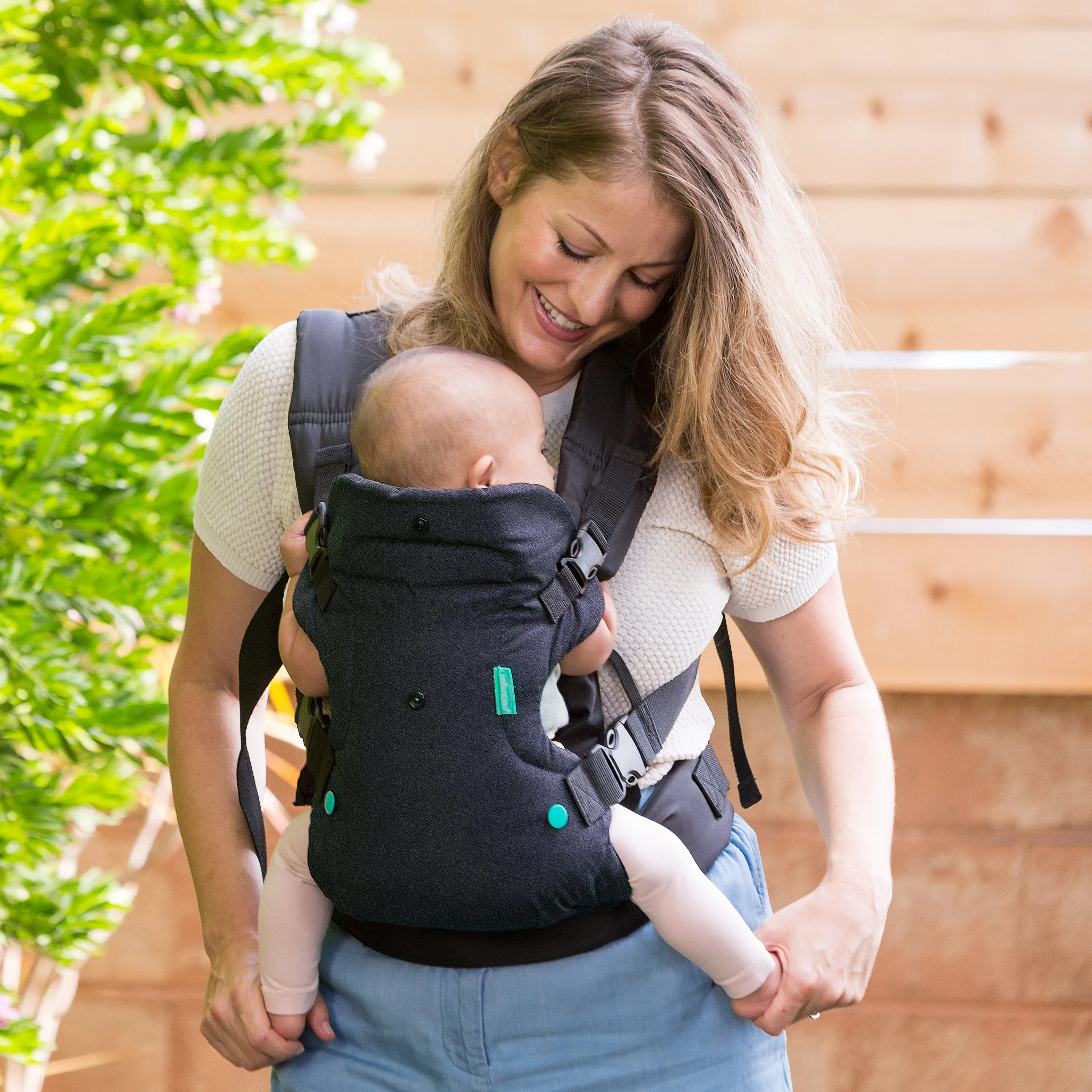 Flip Advanced 4-in-1 Convertible Baby Carrier (Black Denim)