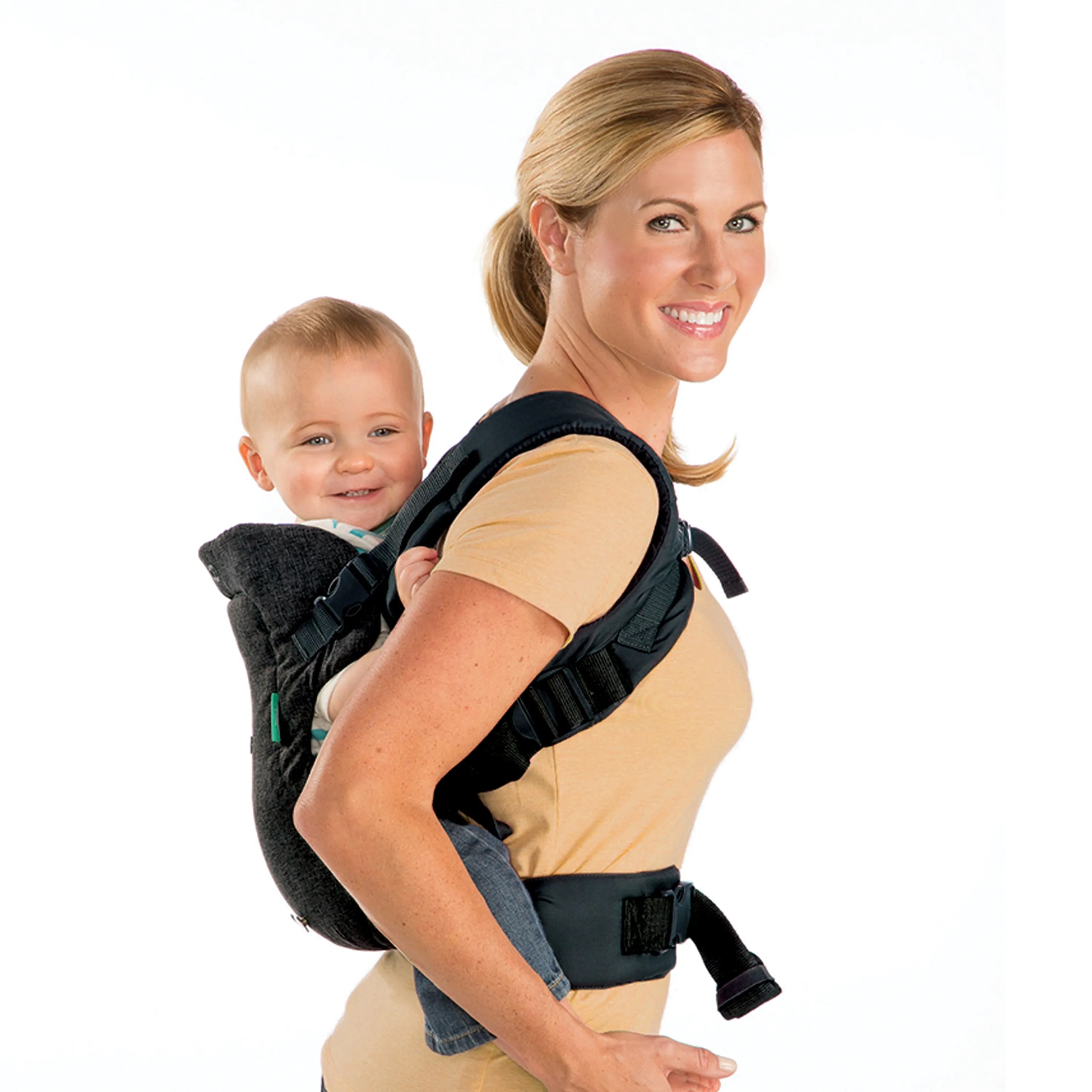 Flip Advanced 4-in-1 Convertible Baby Carrier (Black Denim)