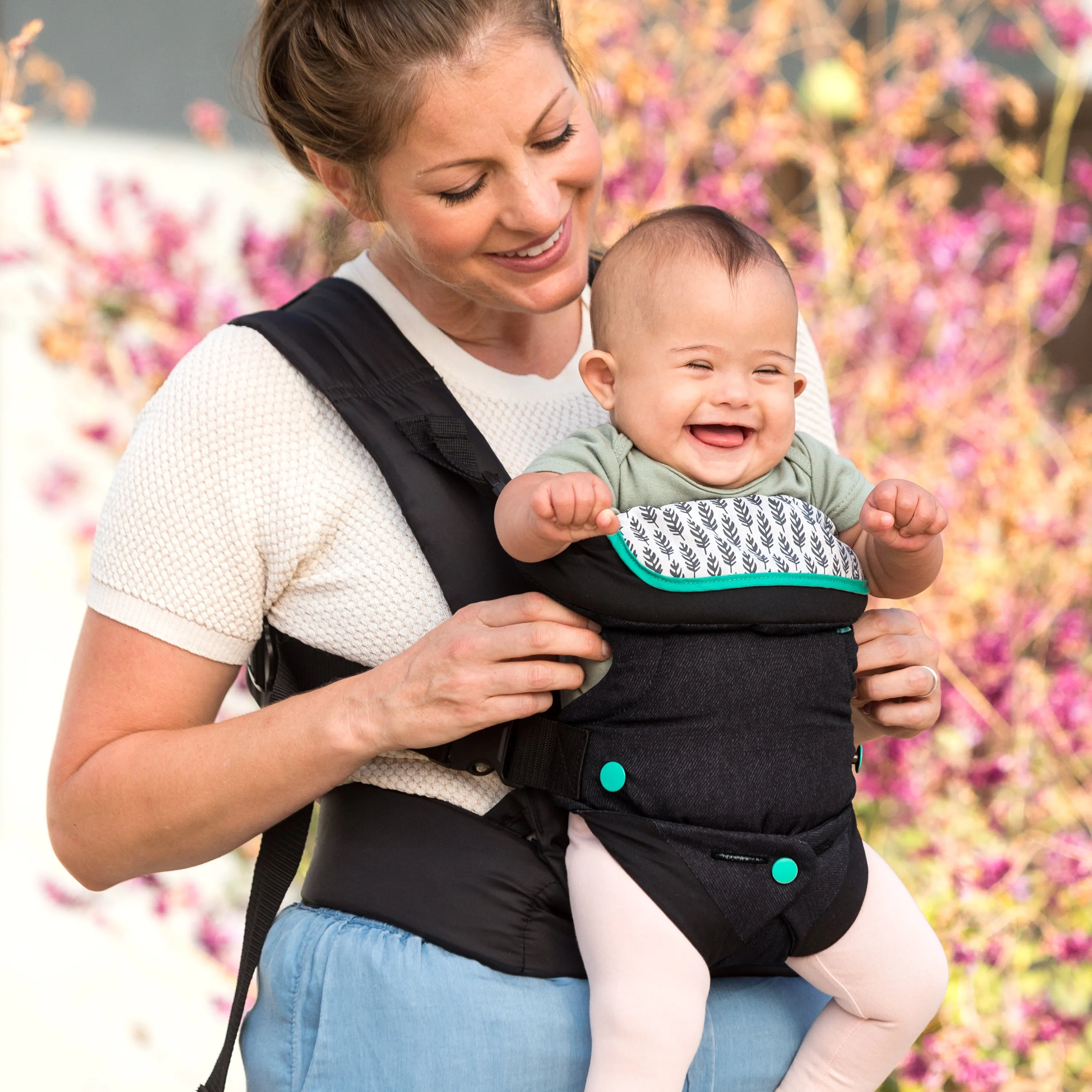Flip Advanced 4-in-1 Convertible Baby Carrier (Black Denim)
