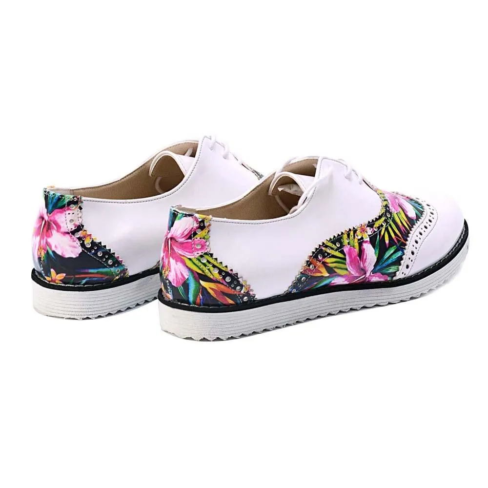Flowers Oxford Shoes GNG303