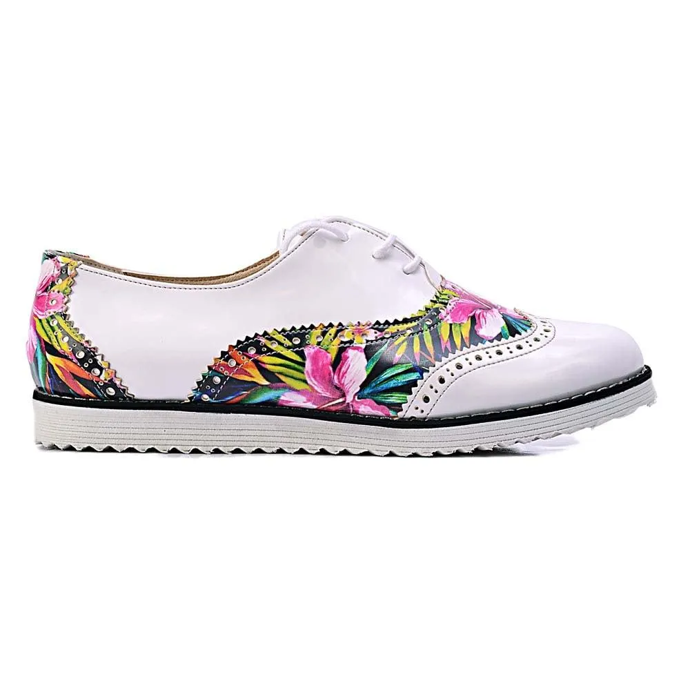 Flowers Oxford Shoes GNG303