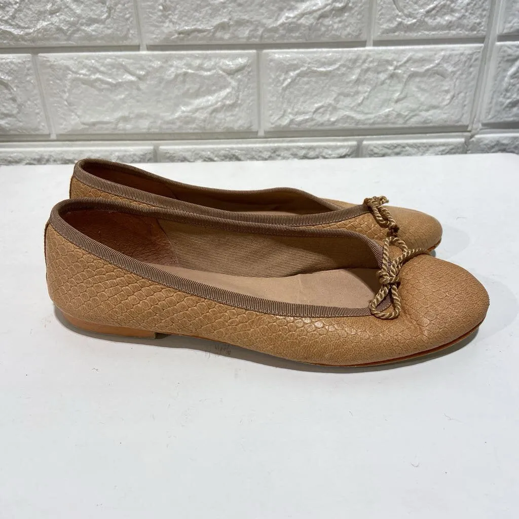 French Sole Leather Ballet Flats