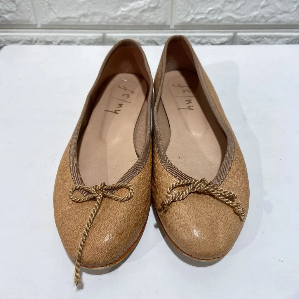 French Sole Leather Ballet Flats