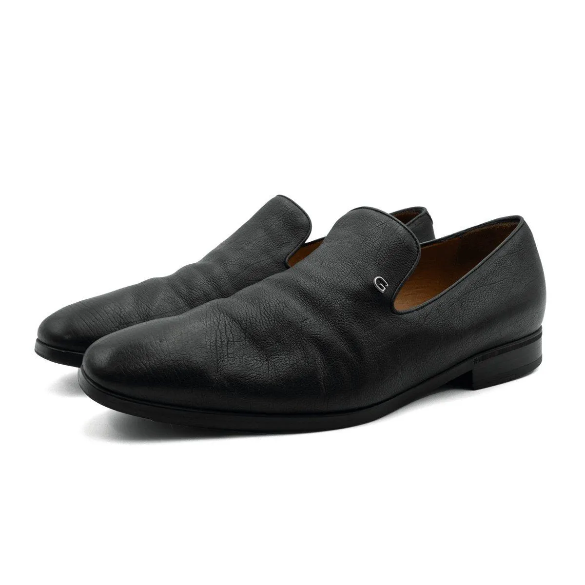 Gucci Formal Slip Ons Leather Black Colour For Men