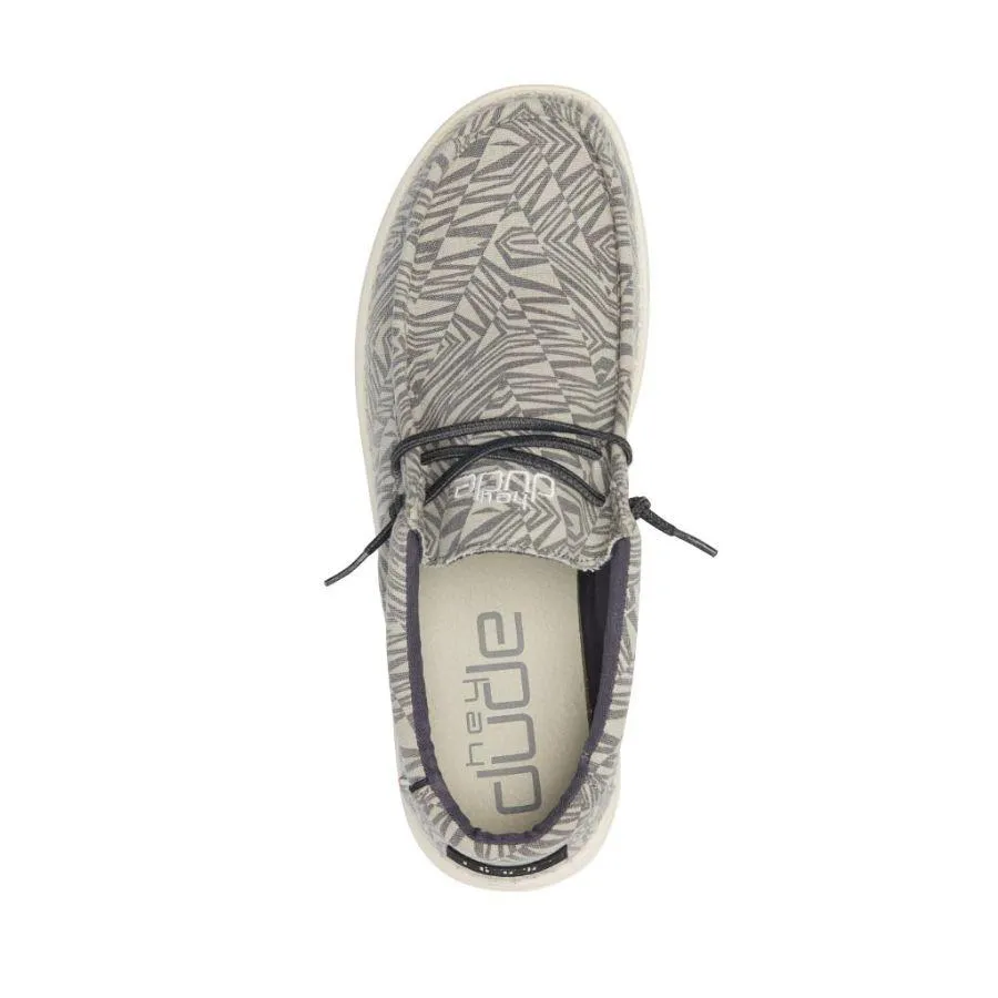 'Hey Dude' Men's Wally Print - Geo Grey
