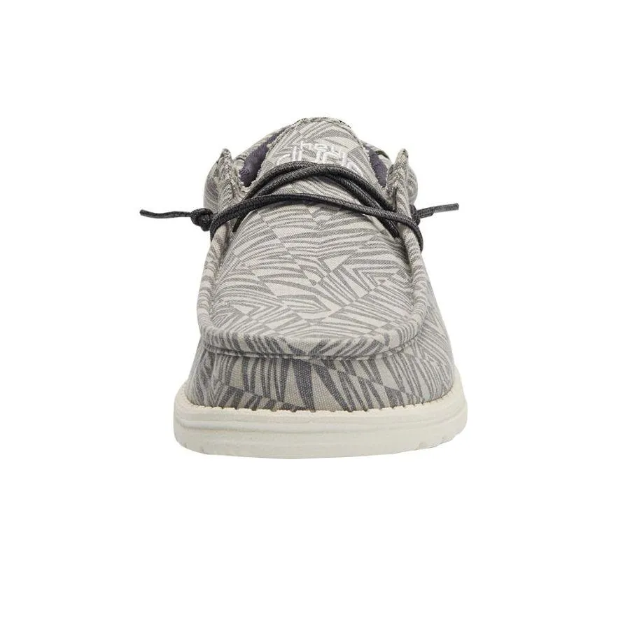 'Hey Dude' Men's Wally Print - Geo Grey