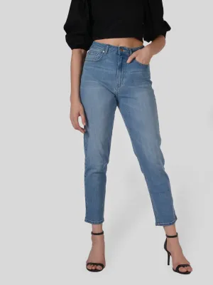IS.U Mid Blue Straight Fit Denim Jeans