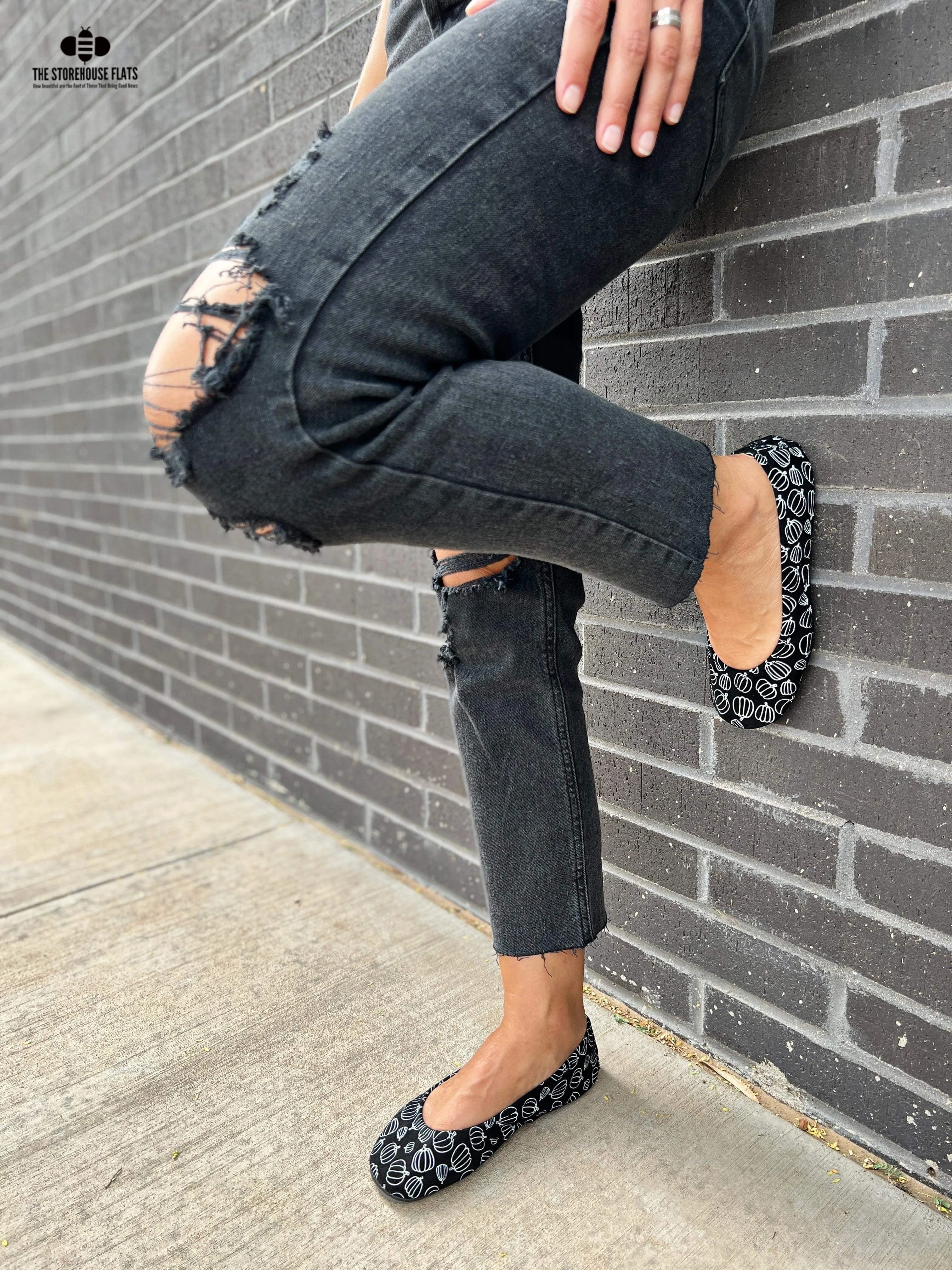 Jack Printed Suede - Black and White