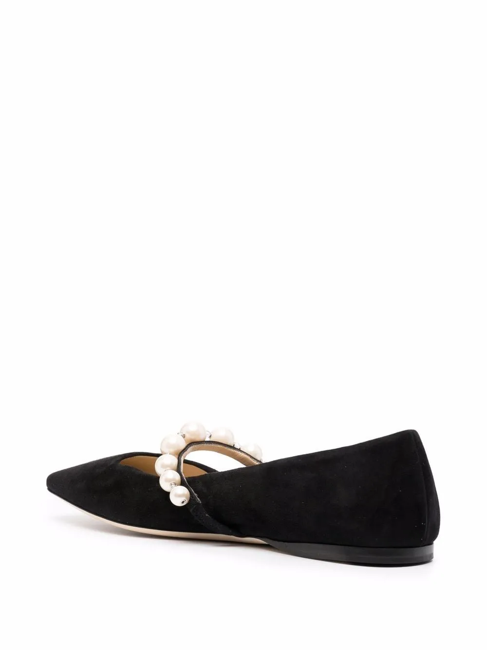 JIMMY CHOO Elegant Suede Leather Ballet Flats