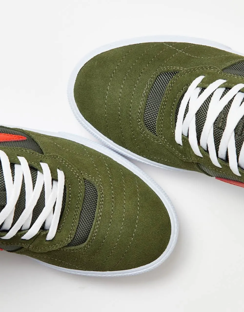 Lakai Cambridge Skate Shoes - Olive/Yellow Suede