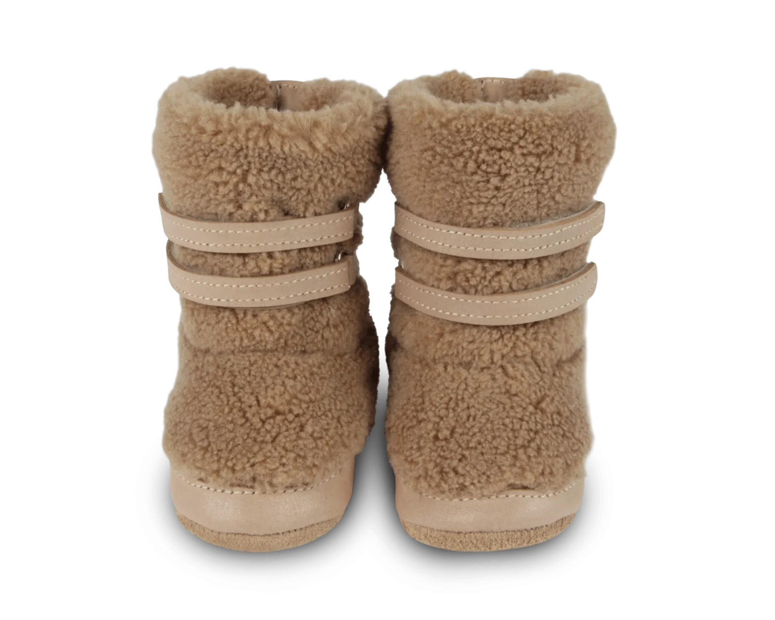Larisso Booties | Light Maple Curly Faux Fur