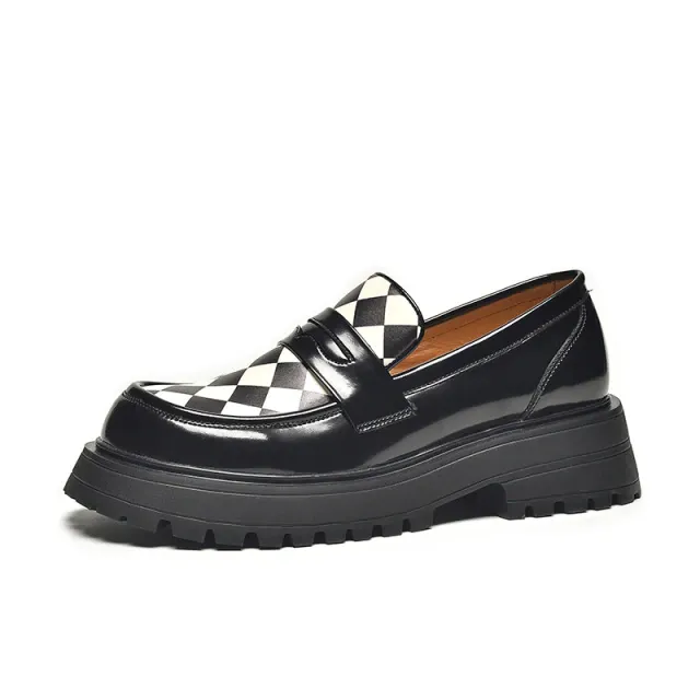 Laurent Women's Synthetic Leather Platform Loafer Shoes