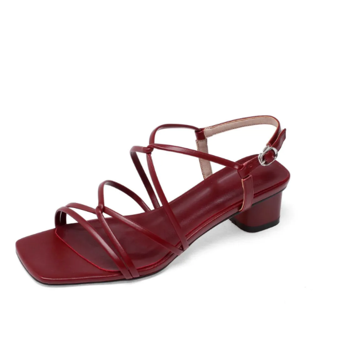 Liza Women's High Quality Mid Heel Sandal