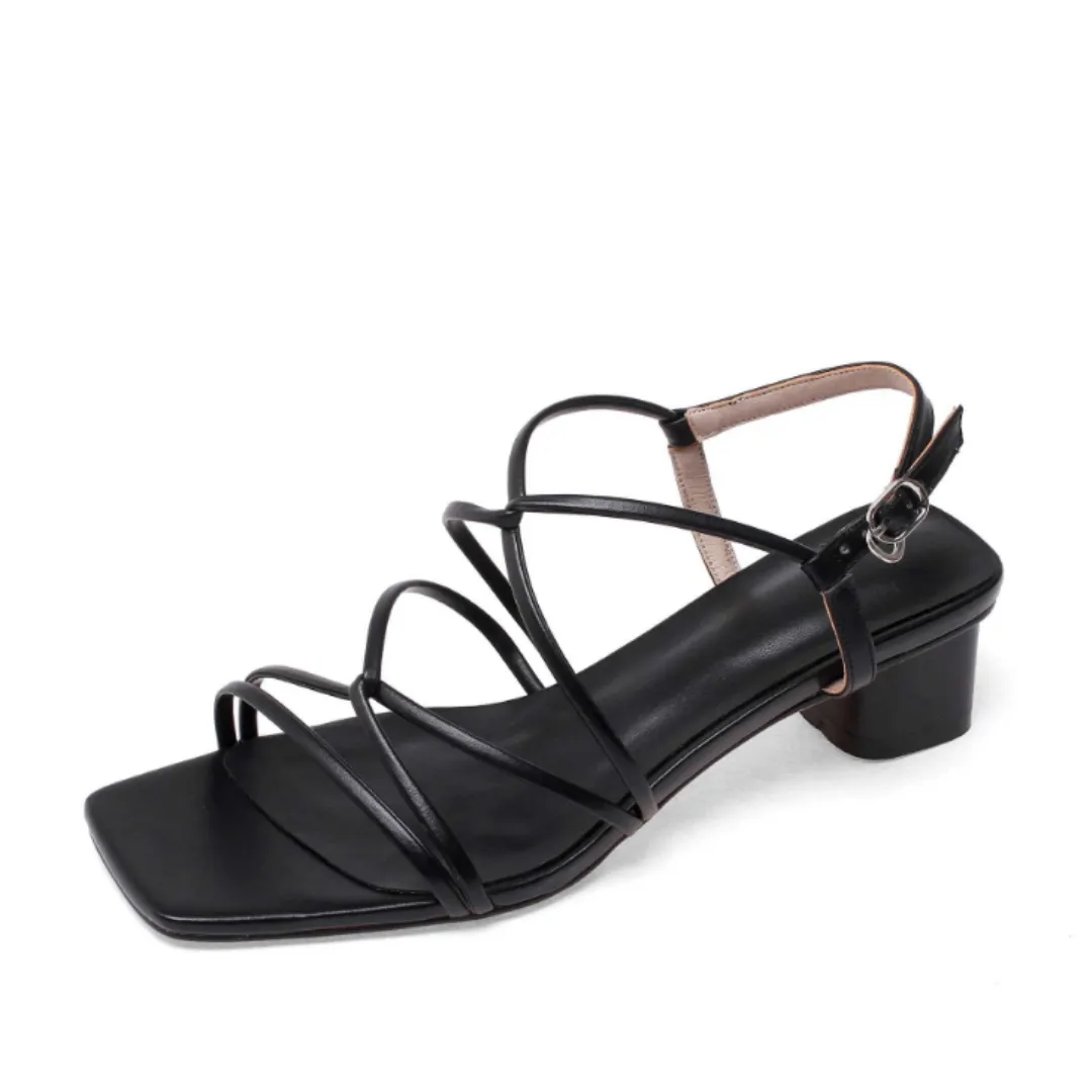 Liza Women's High Quality Mid Heel Sandal