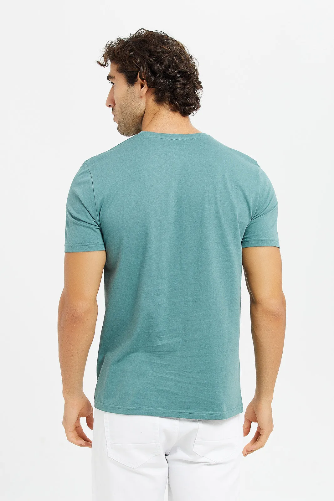 Men Mint Graphic T-Shirt